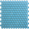 COLOR PALETTE TURQUOISE PENNY GLOSS glass Mosaic Tile.