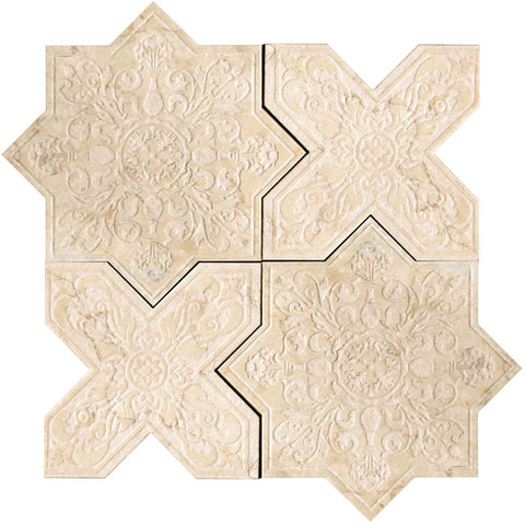 PANTHEON  CREMA stone Mosaic Tile.