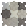 PANTHEON  WHITE-GREY-ANTICO stone Mosaic Tile.