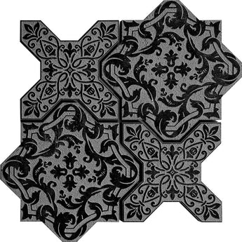PANTHEON NUOVO BLACK stone Mosaic Tile.