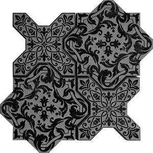 PANTHEON  NUOVO BLACK stone Mosaic Tile.