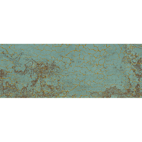 PATINA  GOLD GREEN DECO 18x48 Ceramic Tile.