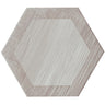 ROYAL WOOD ROYAL WOOD ARGENTO HEX Porcelain Mosaic Tile.