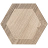 ROYAL WOOD ROYAL WOOD NOCE HEX Porcelain Mosaic Tile.