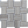 SAHARA SAHEL CRYSTAL SAND/Thassos white polished Mosaic Tile.