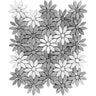 SEATTLE RAVENNA Eastern White / Carrara Gray Mosaic Tile.