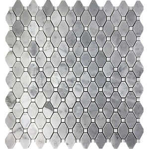 SEATTLE BALLARD Bardiglio Nuvolato/Eastern White Mosaic Tile.