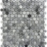 SEATTLE LOGAN CIRCLE CADET Bardiglio Nuvolato Mosaic Tile.