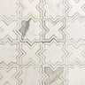 WATERJET SHAPE 6 Dolomite, Calacatta Mosaic Tile.