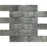 SIERRA GRAPHITE LINEN Glass Mosaic Tile.