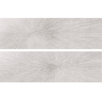 STELLAR WHITE DECO A+B 1248 Porcelain Mosaic Tile.