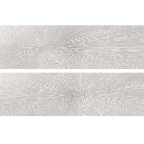 STELLAR  WHITE DECO A+B 1248 Porcelain Mosaic Tile.
