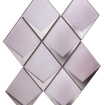 SAINT TROPEZ Saint Tropez Blush Glass Mosaic Tile.