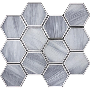 SAINT TROPEZ Saint Tropez Moonrise Glass Mosaic Tile.