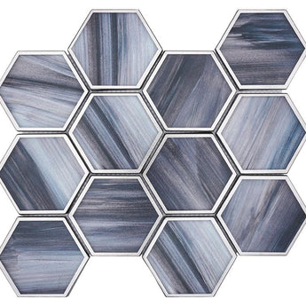 SAINT TROPEZ Saint Tropez Twilight Glass Mosaic Tile.