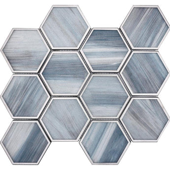 SAINT TROPEZ Saint Tropez Daybreak Glass Mosaic Tile.
