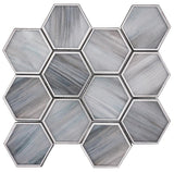 SAINT TROPEZ Saint Tropez Dusk Glass Mosaic Tile.