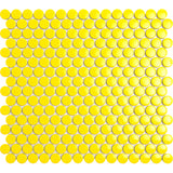 Yellow Penny Round Mosaic Tiles - MosaicBros.com