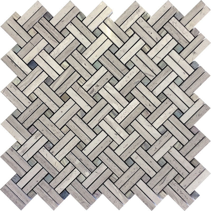 SAVANNAH WRIGHT SQUARE Wooden Gray, Dream Mosaic Tile.