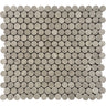 SAVANNAH WOODEN PENNY POLISHED Wooden Gray Mosaic Tile.