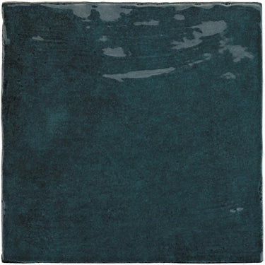 SATIN Satin Quetzal 5x5 Ceramic Tile.