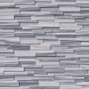 6"x12"x6" Alaska Gray 3D Corner ( HONED ).