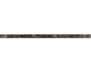 1/2 X 12 POLISHED EMPERADOR DARK MARBLE PENCIL LINER.
