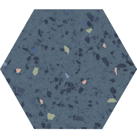 TERRA  BLUE SPECKLED Porcelain Mosaic Tile.