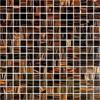 MIX 0.8" Tobacco-2(m) Glass Mosaic Tile.
