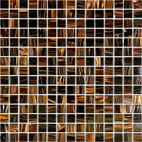 MIX 0.8" Tobacco-2(m) Glass Mosaic Tile.