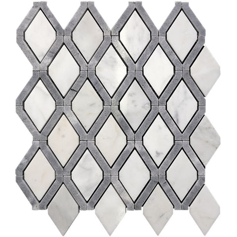 WATERJET TRELLIS 10 stone Mosaic Tile.