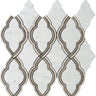 WATERJET TRELLIS 29 Bianco Carrara/Wooden Grey/Athens Grey Mosaic Tile.