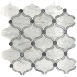 WATERJET TRELLIS 8 stone Mosaic Tile.