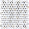 TUSCANY MAREMMA Calacatta Gold Polished Mosaic Tile.