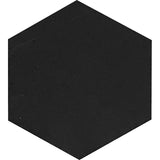TUXEDO PARK 10" NERO HEX HONED Eastern Black Mosaic Tile.