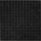 TUXEDO PARK NERO SQUARE POLISHED Eastern Black Polished Mosaic Tile.