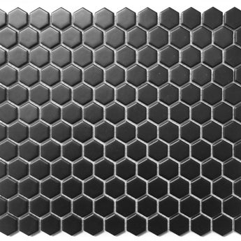 CC MOSAICS BLACK 12X12 MOS. HEXAGON 1X1.