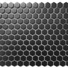 CC MOSAICS BLACK 12X12 MOS. HEXAGON 1X1.