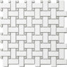 BASKET WEAVE With Gray Dot Porcelain Mosaic Tile.