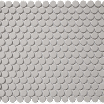CC MOSAICS GRAY PENNY ROUND 12X12 MOS.