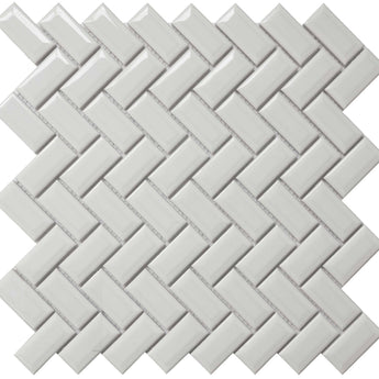 CC MOSAICS WH 12X12 MOS.DIAMOND HERRING..