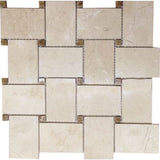 VALENCIA ZAFRA Crema Marfil/Emperador light Mosaic Tile.