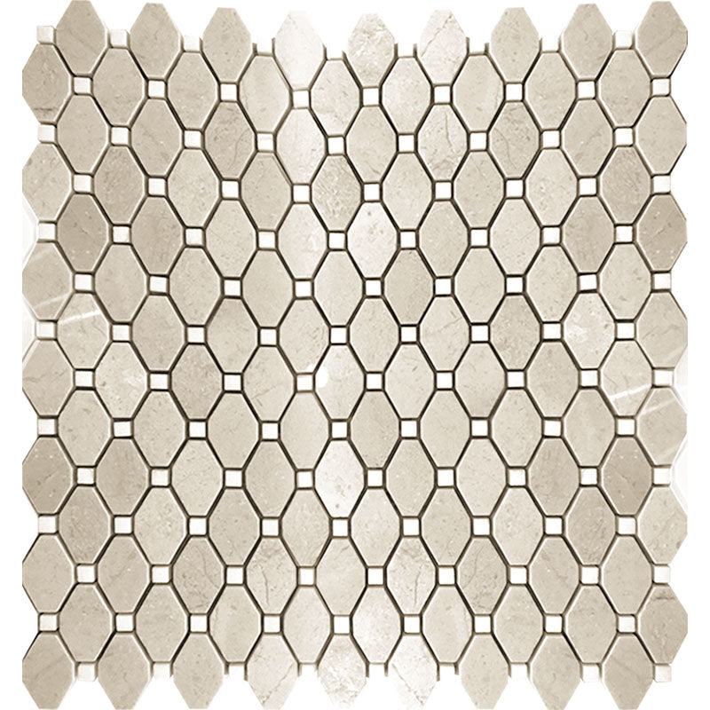 VALENCIA MONCADA Crema Marfil/Eastern White Mosaic Tile.