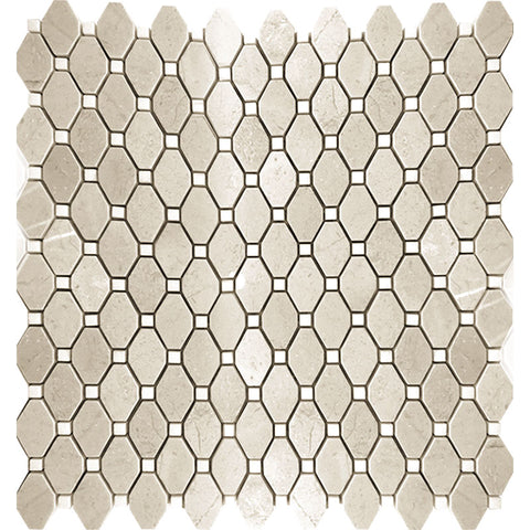 VALENCIA MONCADA Crema Marfil/Eastern White Mosaic Tile.