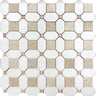 VALENCIA COSTERA Thassos/Crema Marfil Mosaic Tile.