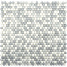 VERRE CERCLE GRIS Recycled glass Mosaic Tile.