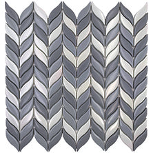 VERRE EPILLET GRIS Recycled glass Mosaic Tile.
