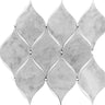 WATERJET VERONA WEAVE Carrrara/ Thassos Mosaic Tile.