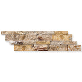 7X20 Valencia Travertine Ledger Panel ( SPLIT-FACE).