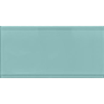COLOR PALETTE AQUA GLOSS 3x6 glass Mosaic Tile.